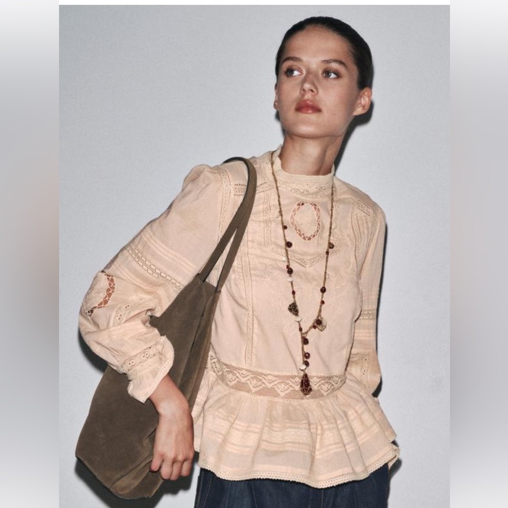 ZW COLLECTION EMBROIDERED ROMANTIC SHIRT